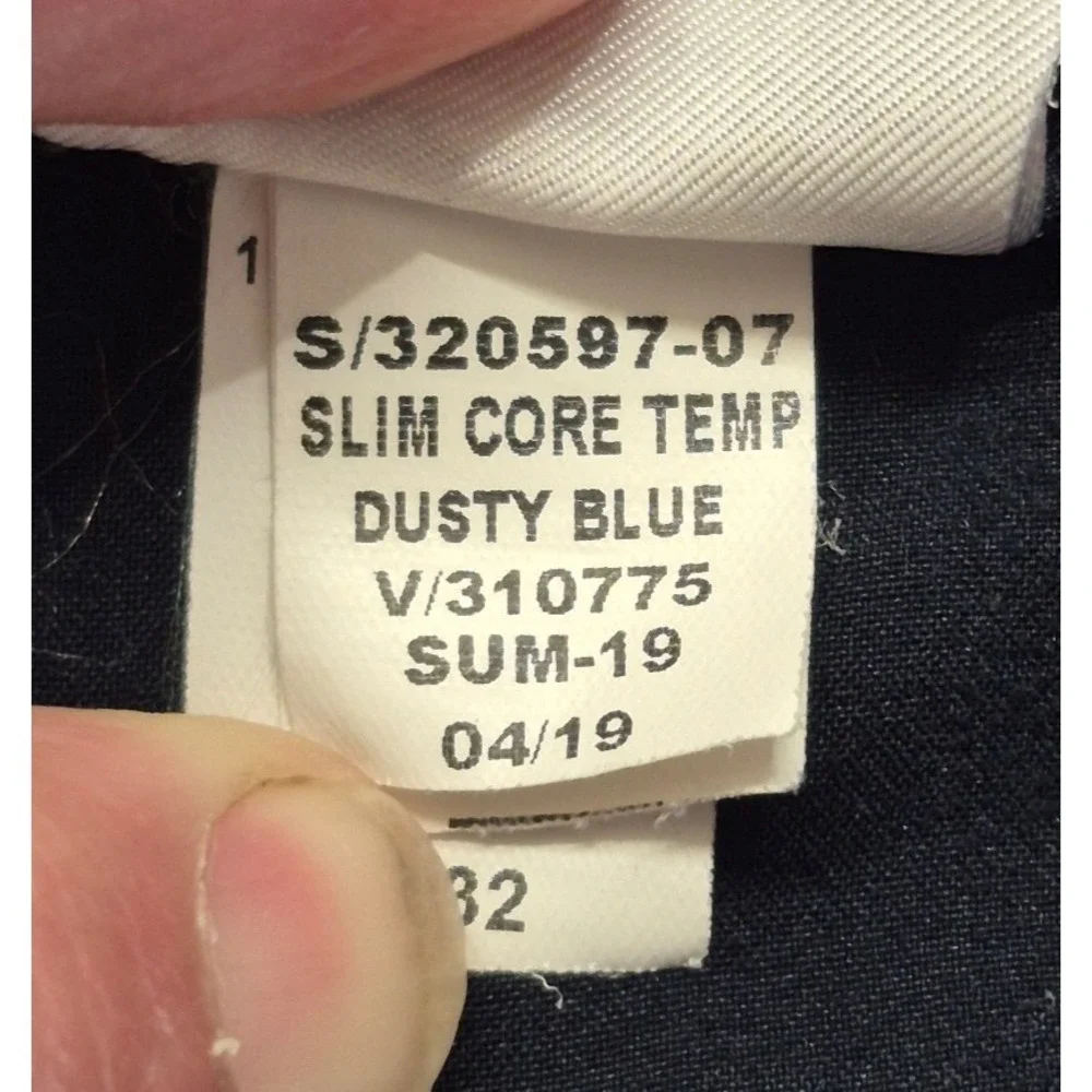 Banana Republic Slim Fit Chino Pants men's 33x32 dusty blue stretch flat front